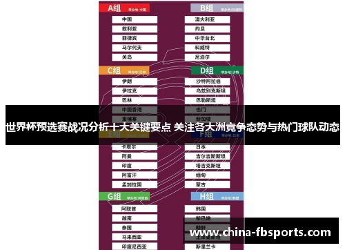 世界杯预选赛战况分析十大关键要点 关注各大洲竞争态势与热门球队动态